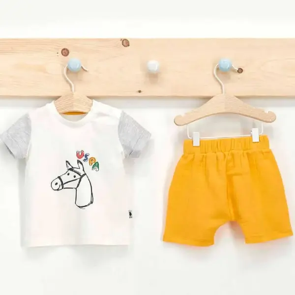 U.S Polo 2li Takım T-Shirt Hardal