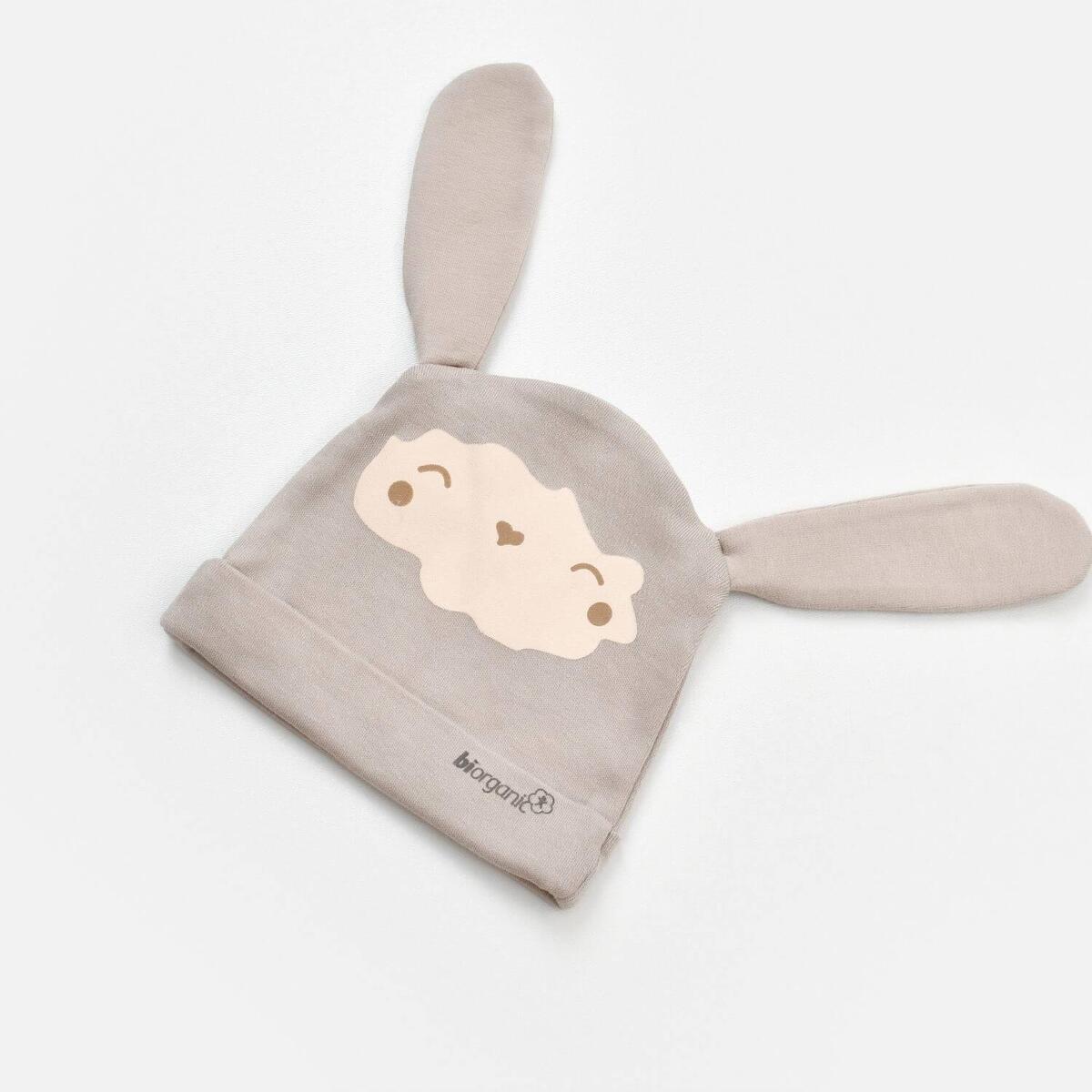 Bibaby Organik Zıbın Takımı Battaniyeli Tüllü Curly Sheep Bej