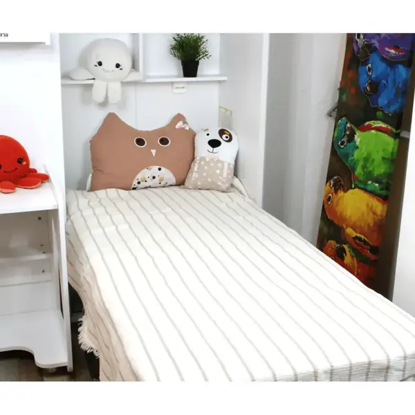 Müslin Çift Taraflı Yatak Örtüsü Ve Battaniye 160*195 Kahverengi