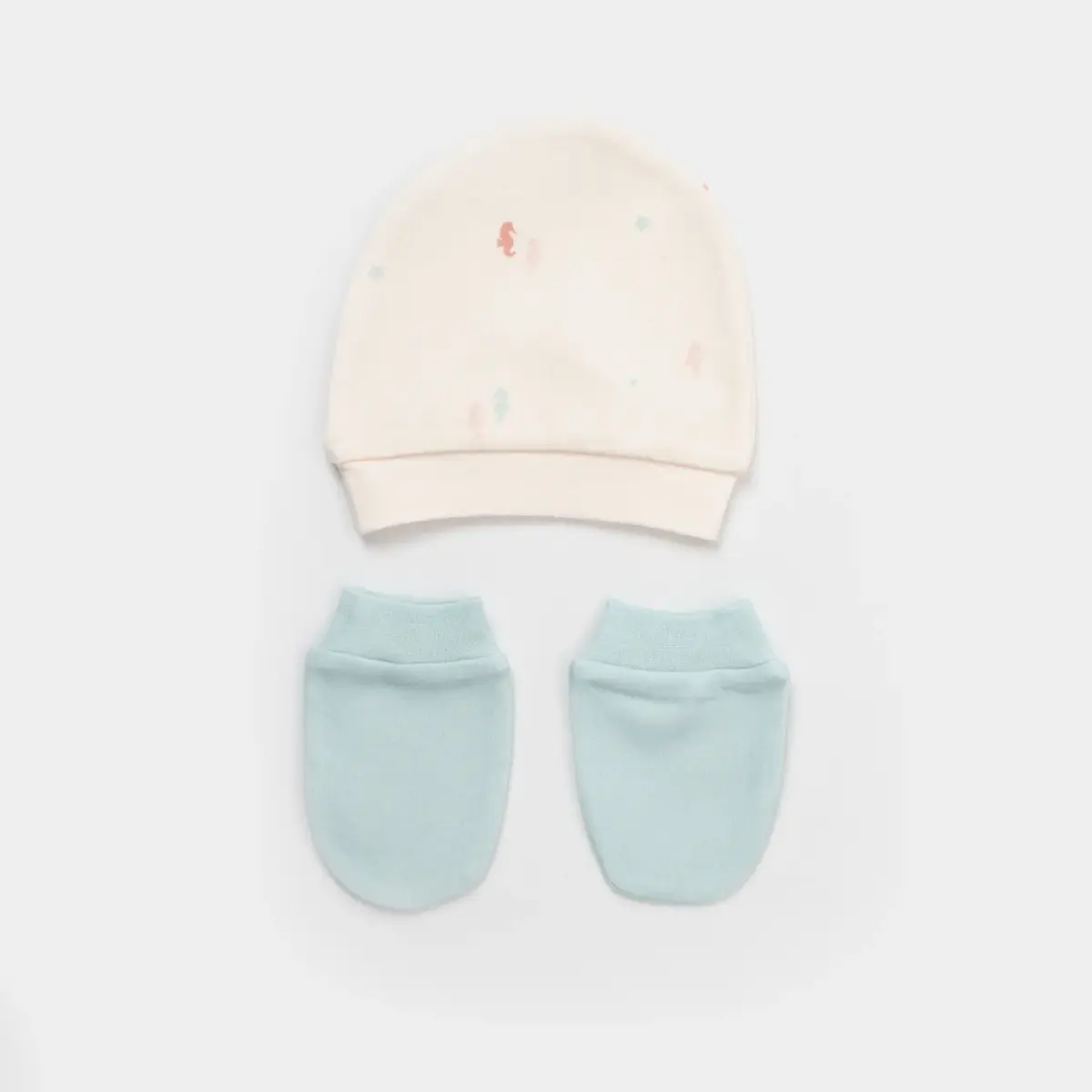Bibaby Organik Hastane Çıkışı 5li Save The Seahorse Bej - Mint