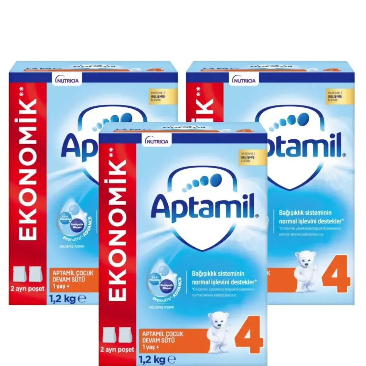 Aptamil 4 Devam Sütü 1200 Gr x3
