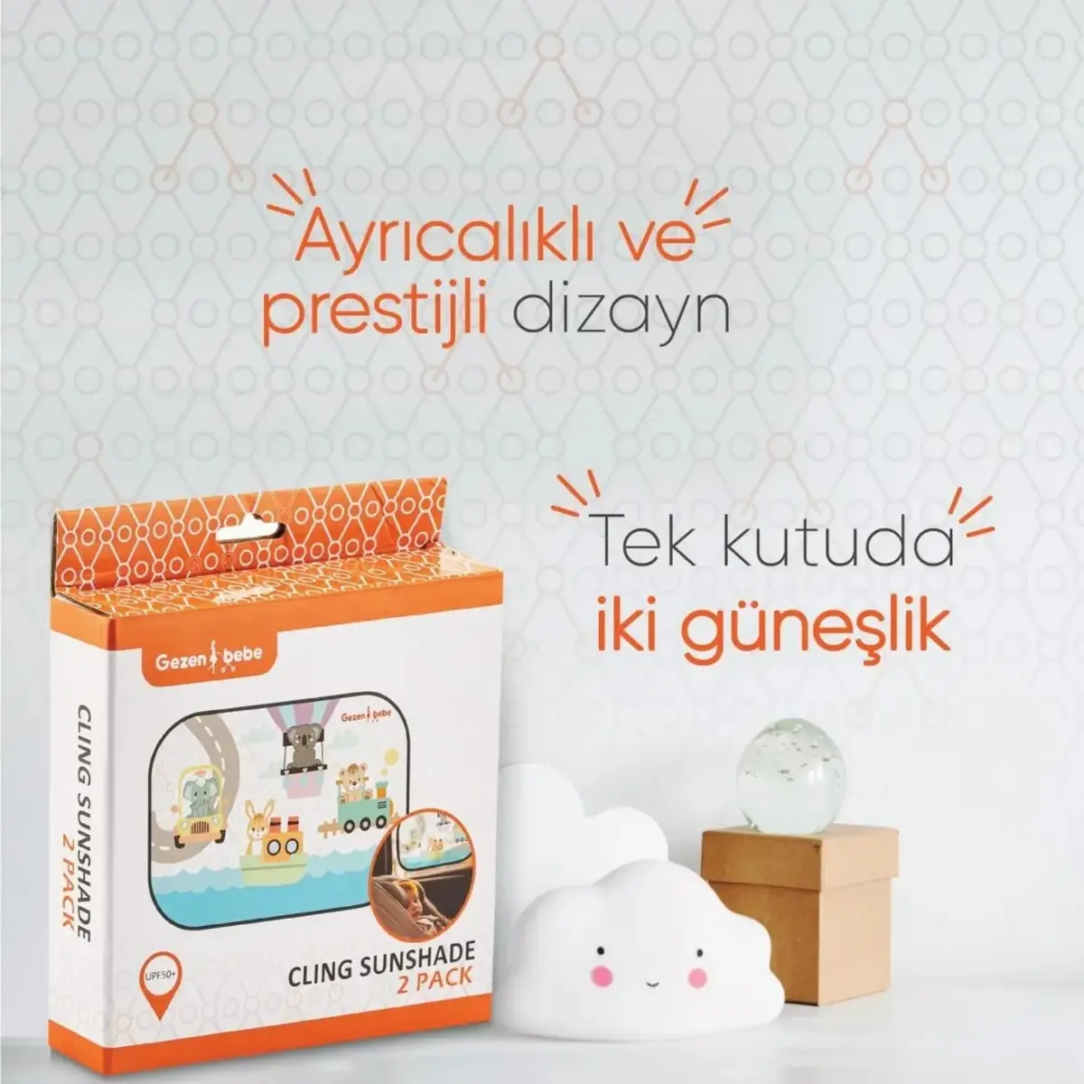 Gezenbebe Hero Araba İçin Bebek Güneşliği