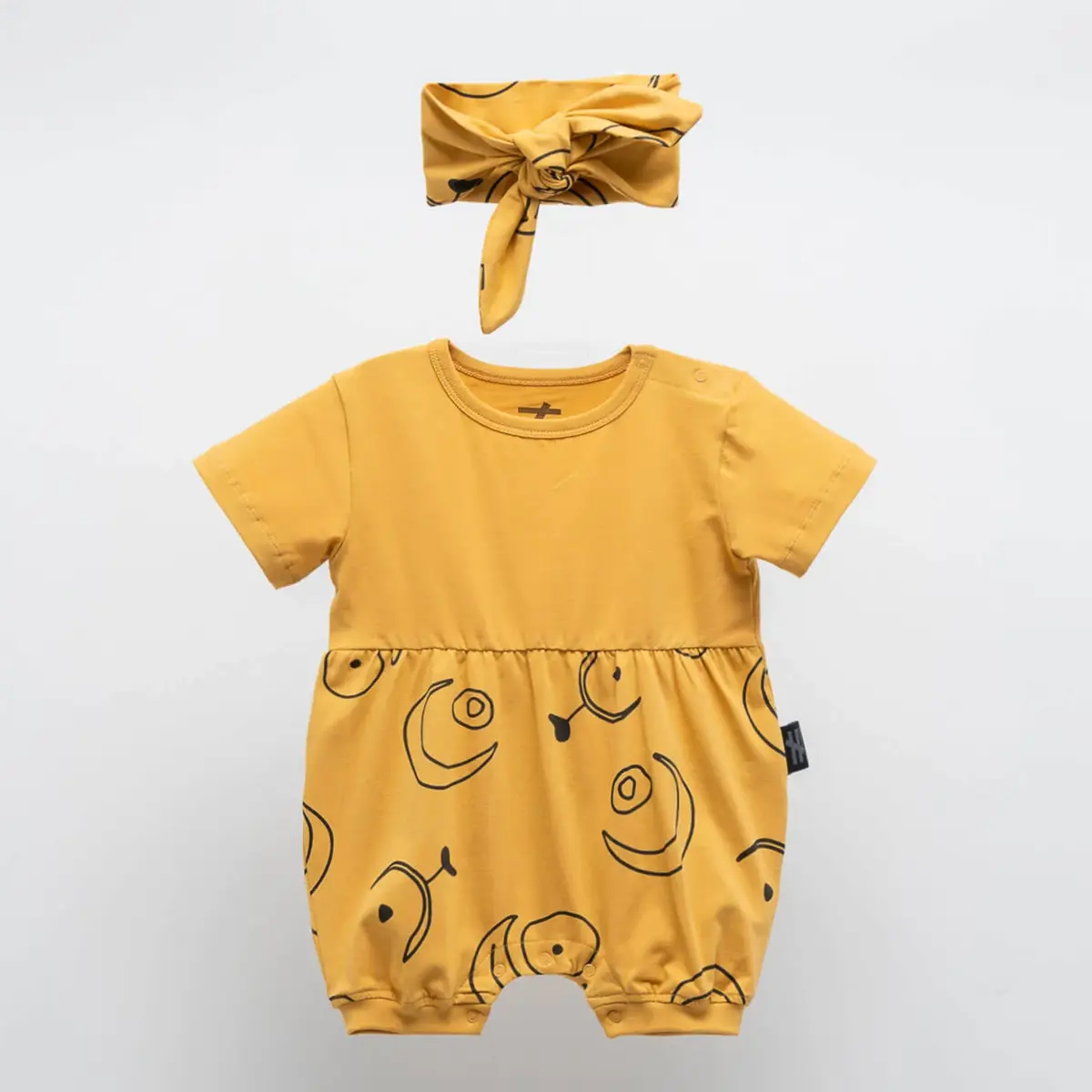 Moi Noi Tulum Bandana Takım Hardal Moi Noi Tulum Bandana Takım Hardal