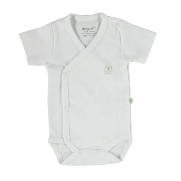 Bibaby Organik Body Kruvaze Basic Nature Ekru
