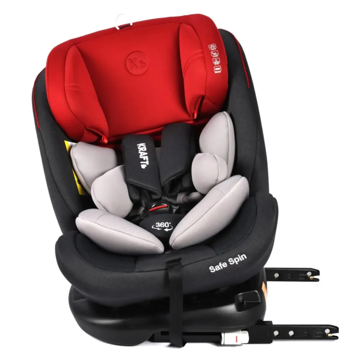 Kraft Safe Spin Oto Koltuğu 0-36 Kg Red Grey