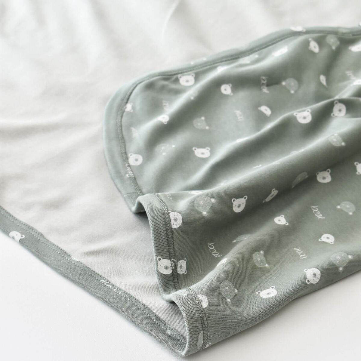 Bibaby Organik Battaniye Hug Me Bear Yeşil