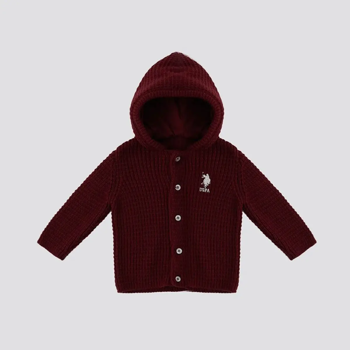U.S. Polo Hırka Triko Bordo