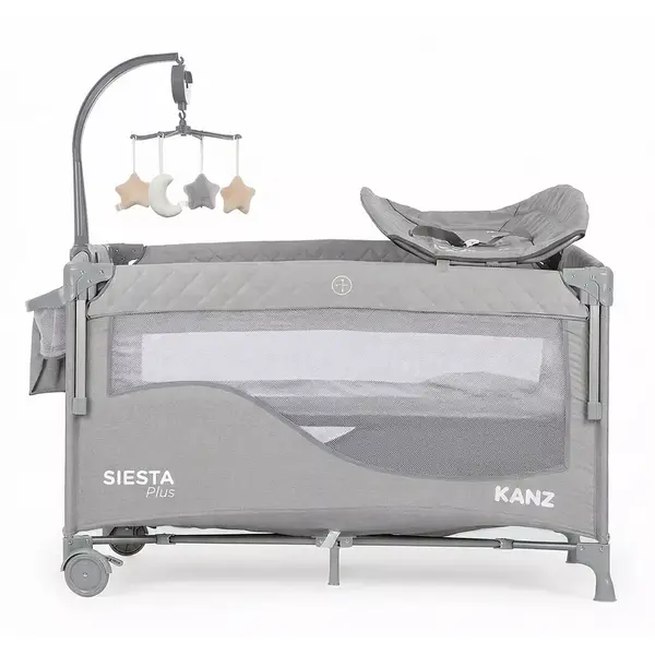 Kanz Siesta Plus Anne Yanı Oyun Parkı 70x120 cm Gri