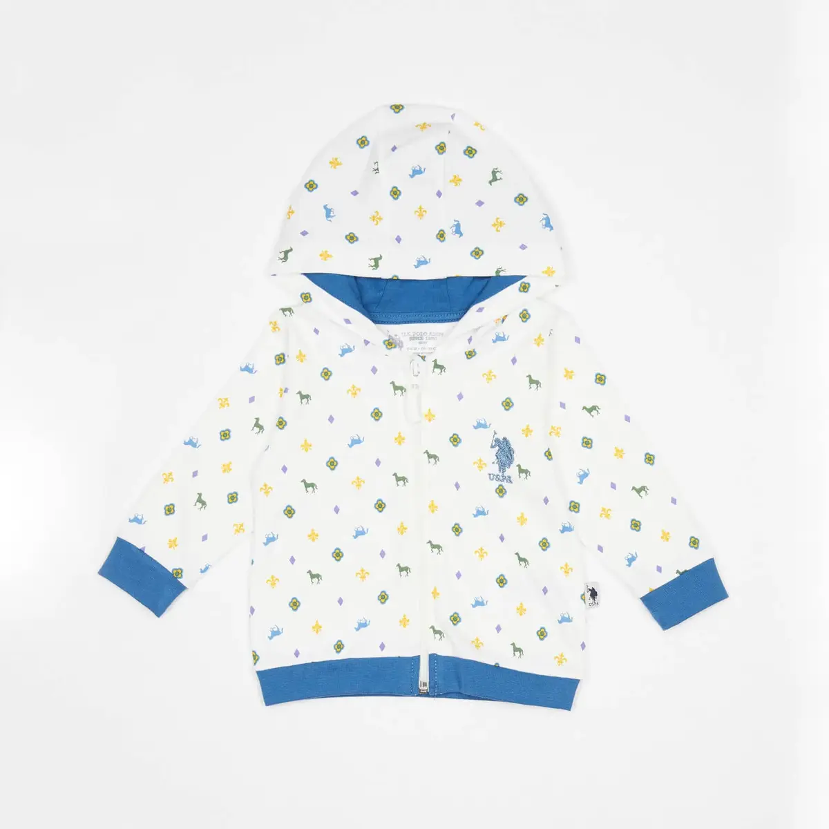 U.S. Polo Hırka Kapüşonlu Krem