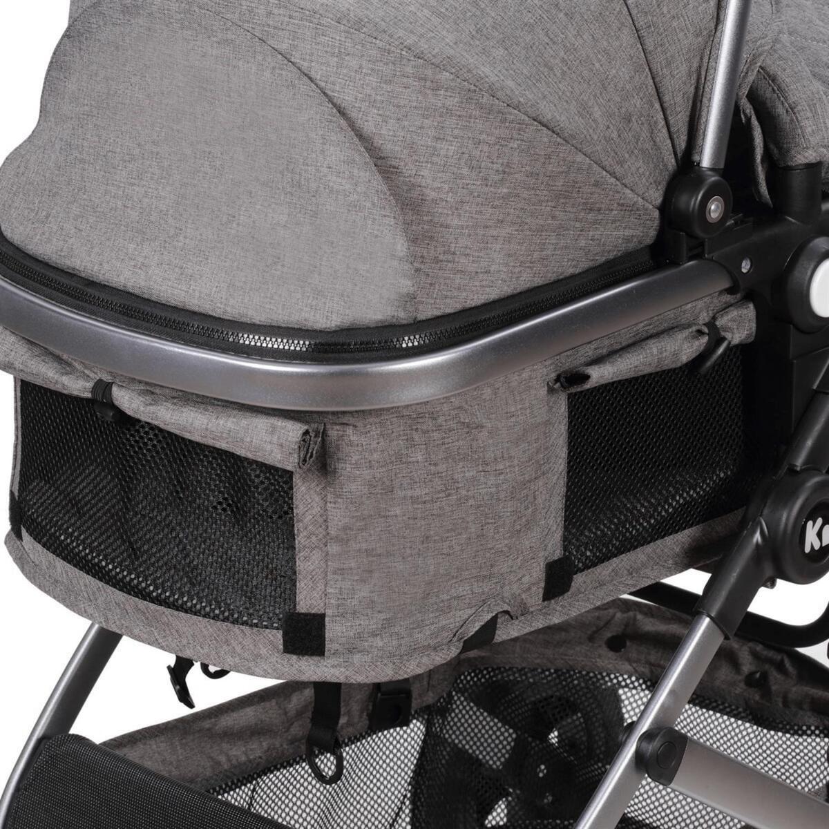Kraft PU Travel Sistem Bebek Arabası Dark Grey