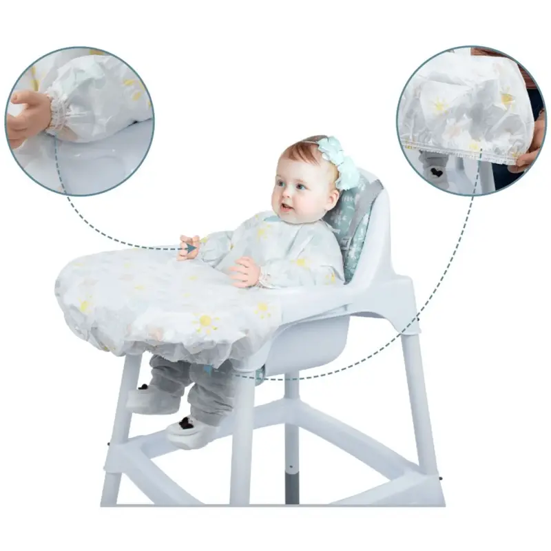 Sevi Bebe Kollu Mama Sandalyesi Önlüğü 5li
