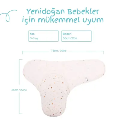 Sevi Bebe İnterlok Kundak Mavi Çiçek