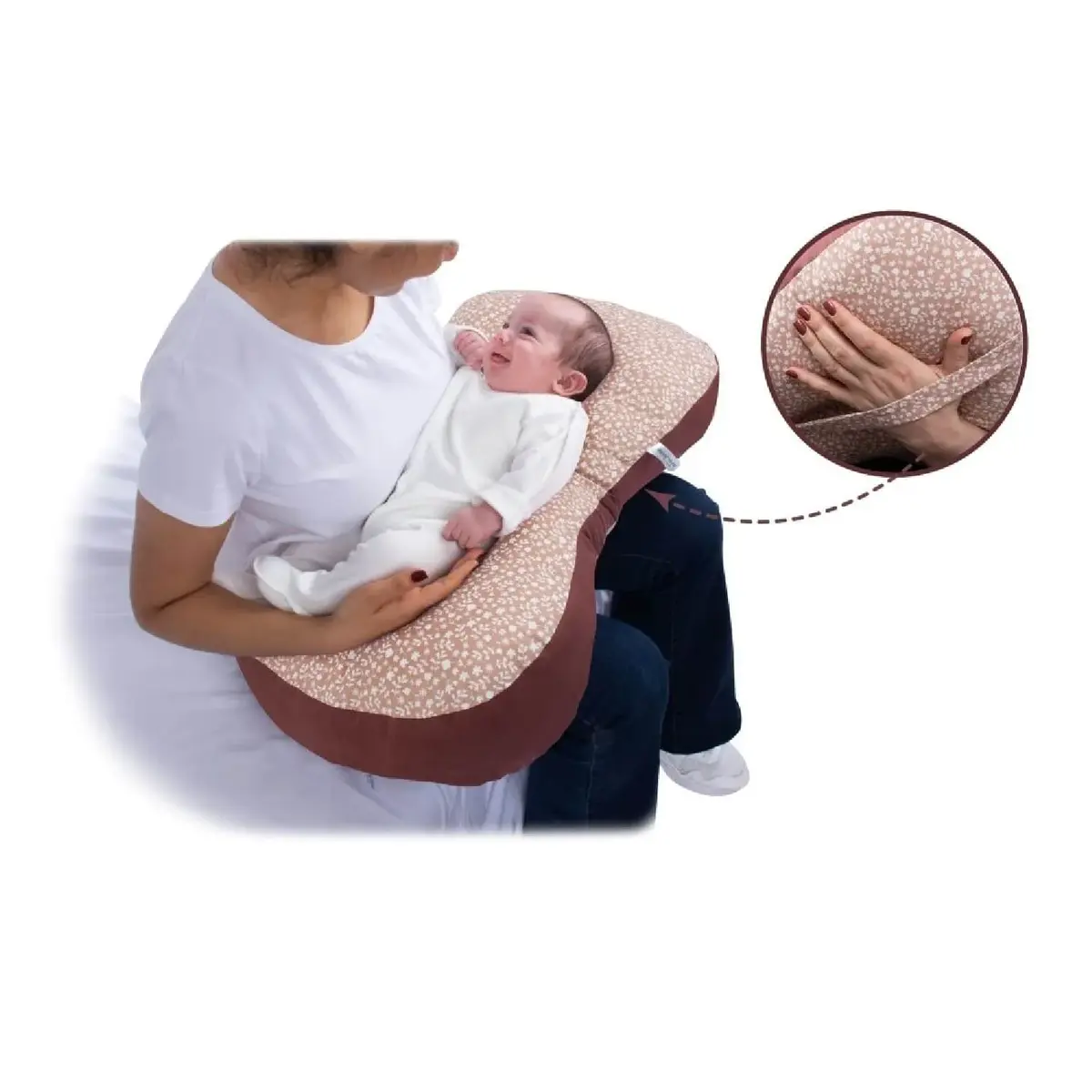 Sevi Bebe Pratik Emzirme Minderi Çıtır Çiçek Desenli