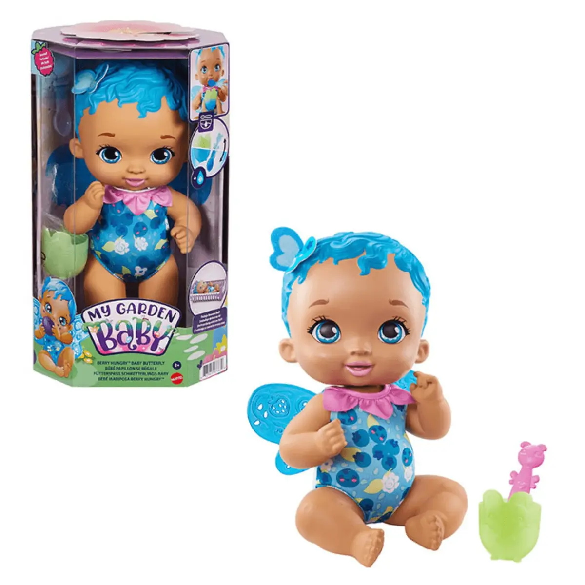My Garden Baby Kelebek Bebeğimin Yemek Zamanı Mavi Saçlı Bebek