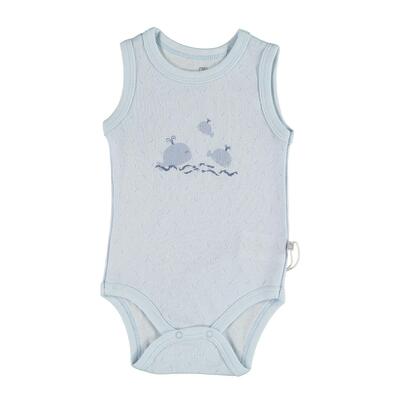 Bibaby Atlet Body Jakarlı Whole In The Sea Açık Mavi