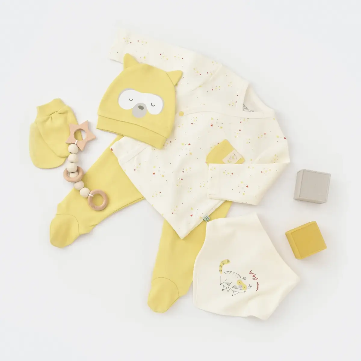 Bibaby Organik Hastane Çıkışı 5li Baby Racoon Lemon Grass Vanilla Ice