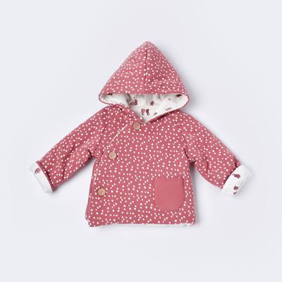 Bibaby Organik Hırka Little Love Rose Dry