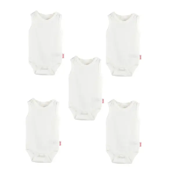 Rany Baby Atlet Body 5li Jakarlı 6-9 Ay Beyaz