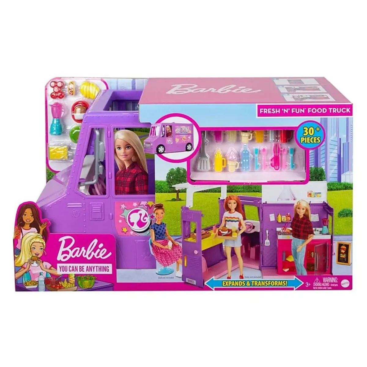 Barbie Yemek Arabası Oyun Seti