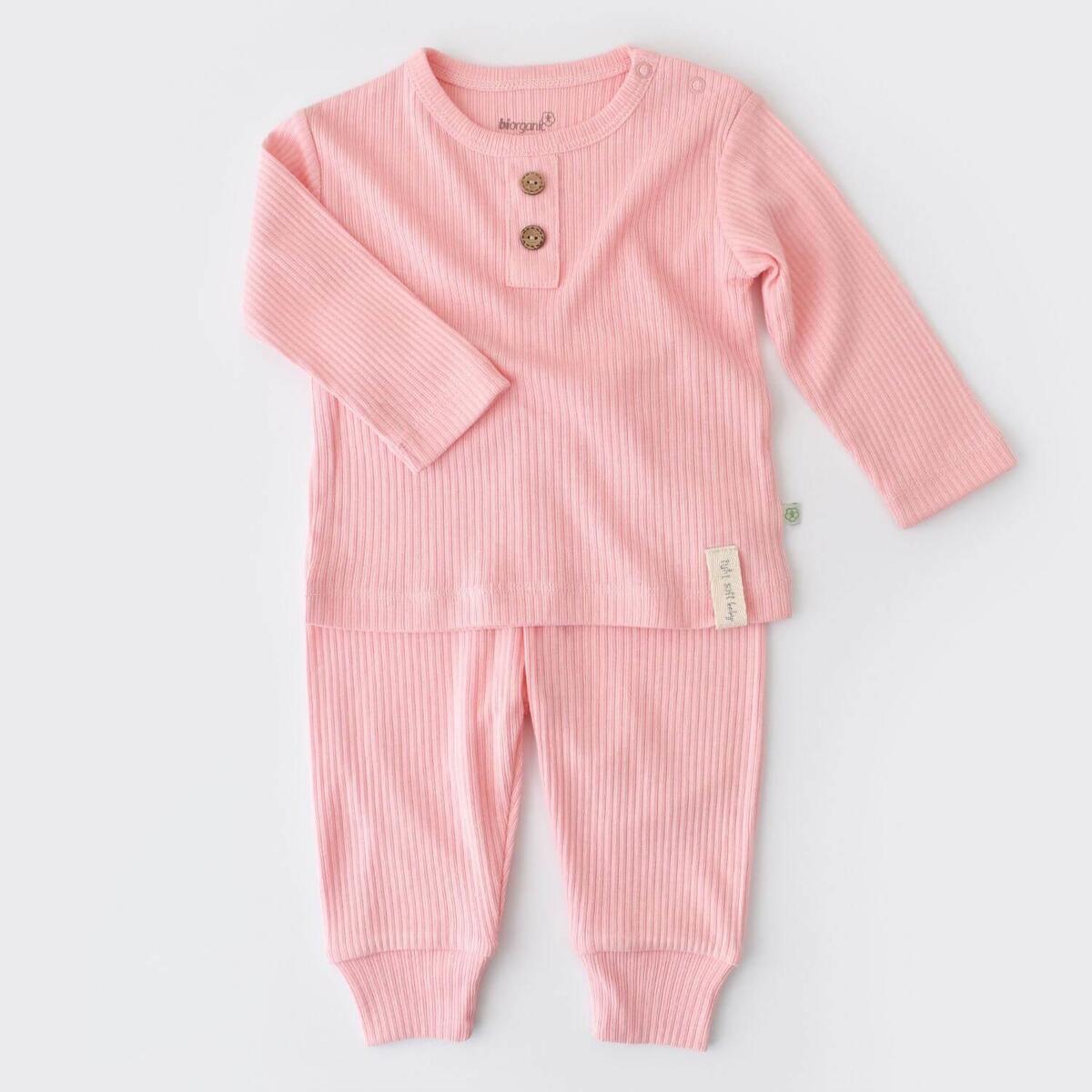 Bibaby Organik 2li Takım Soft Modal Pembe