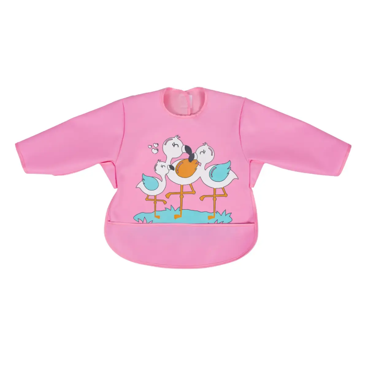 Sevi Bebe Kollu Mama Önlüğü Flamingo