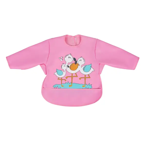 Sevi Bebe Kollu Mama Önlüğü Flamingo