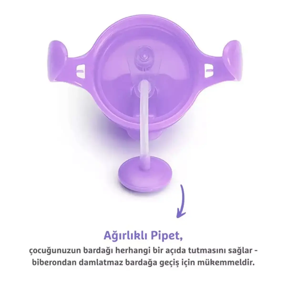 Munchkin Kilitli Uçlu Alıştırma Bardağı 207 ml Mor