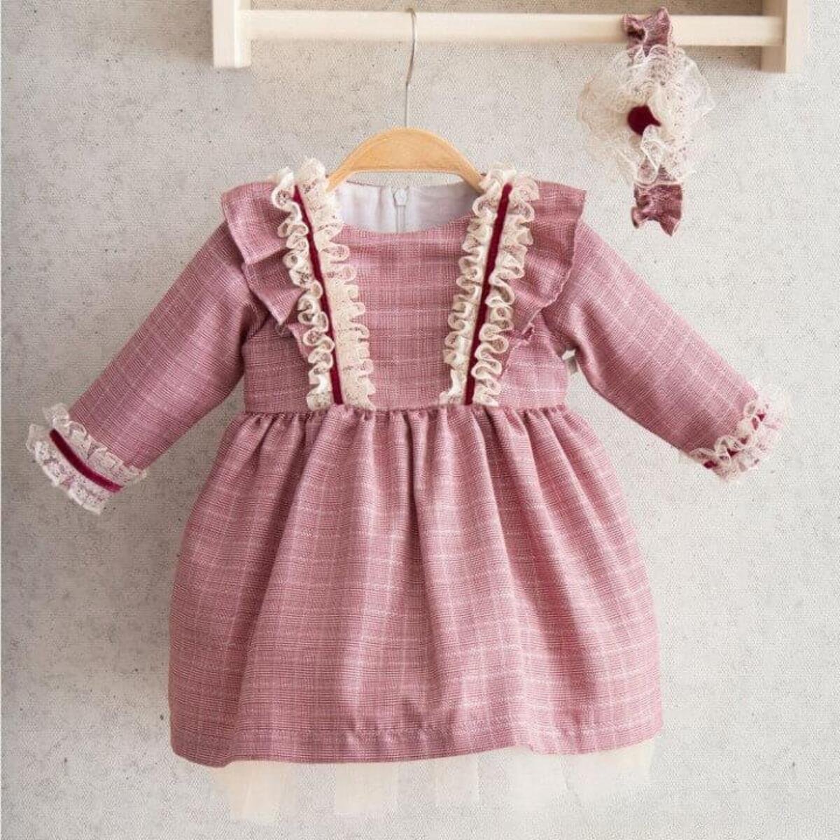 Miomini Elbise Windy Fırfır Dantelli Bordo