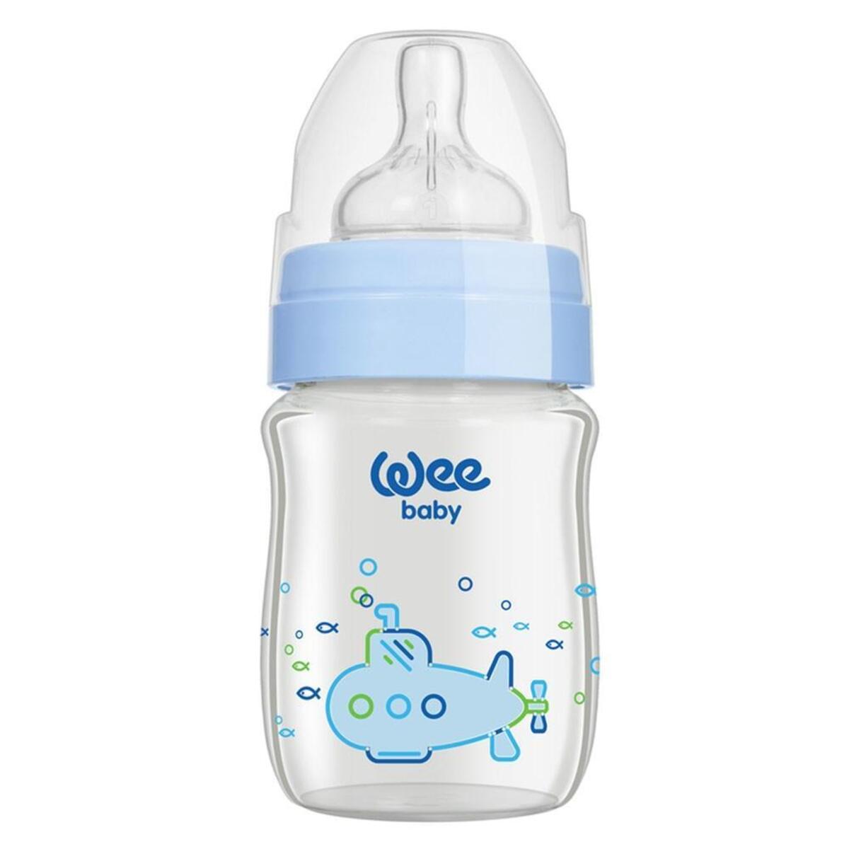 Wee Baby Klasik Plus Geniş Ağızlı Isıya Dayanıklı Cam Biberon 120 ml