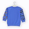 Overdo Sweatshirt Aslan Baskılı Mavi