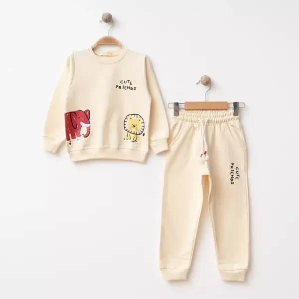 Bebolly 2li Takım Cute Friends Bej