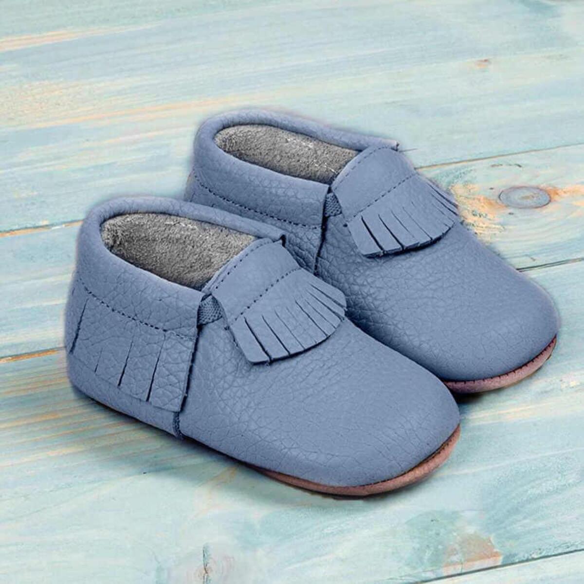 Ella Bonna Bebek Ayakkabısı Hakiki Deri Mavi