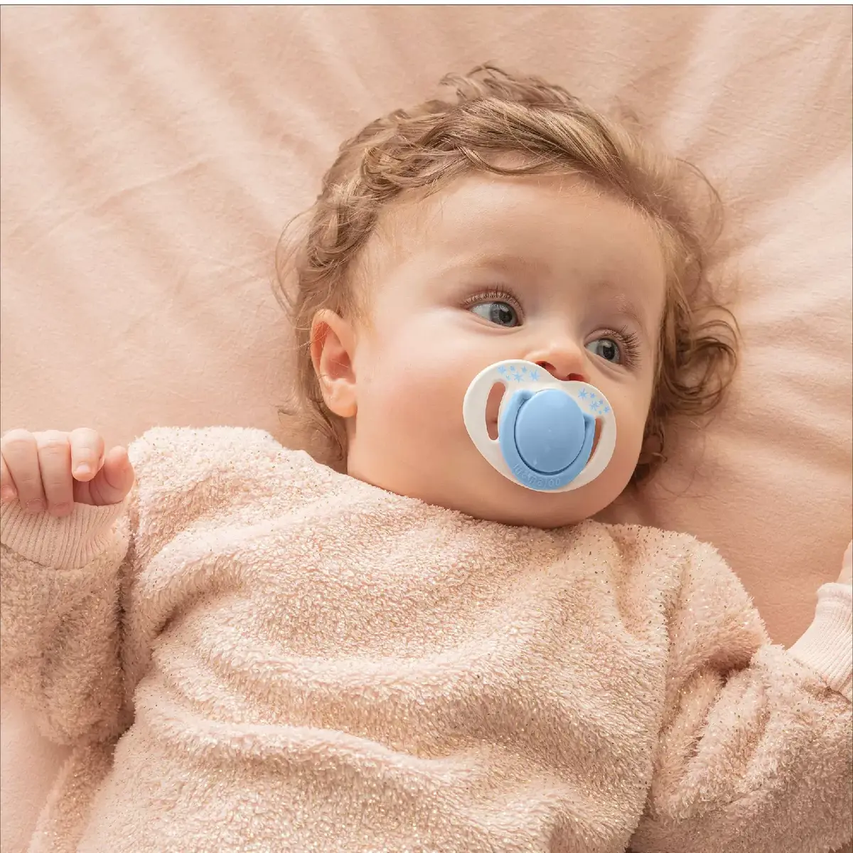 Mamajoo Ortodontik Silikon Emzik Sterilizasyon & Saklama Kutusu 12 Ay+ Powder Blue 2li