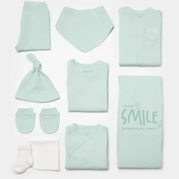 Bibaby Hastane Çıkışı 10lu Biorganik Waffle Smile Mint