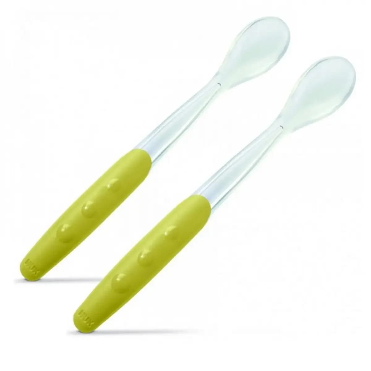 Nuk Silikon Uçlu Kaşık Set 2li Yeşil