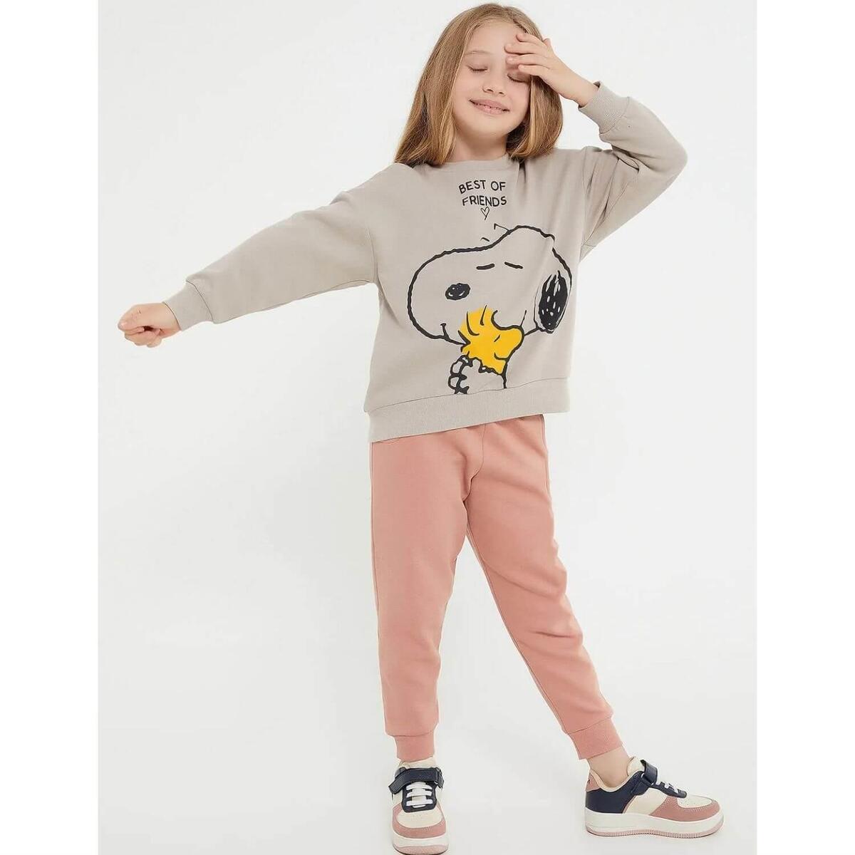 Snoopy Eşofman Takımı Kum