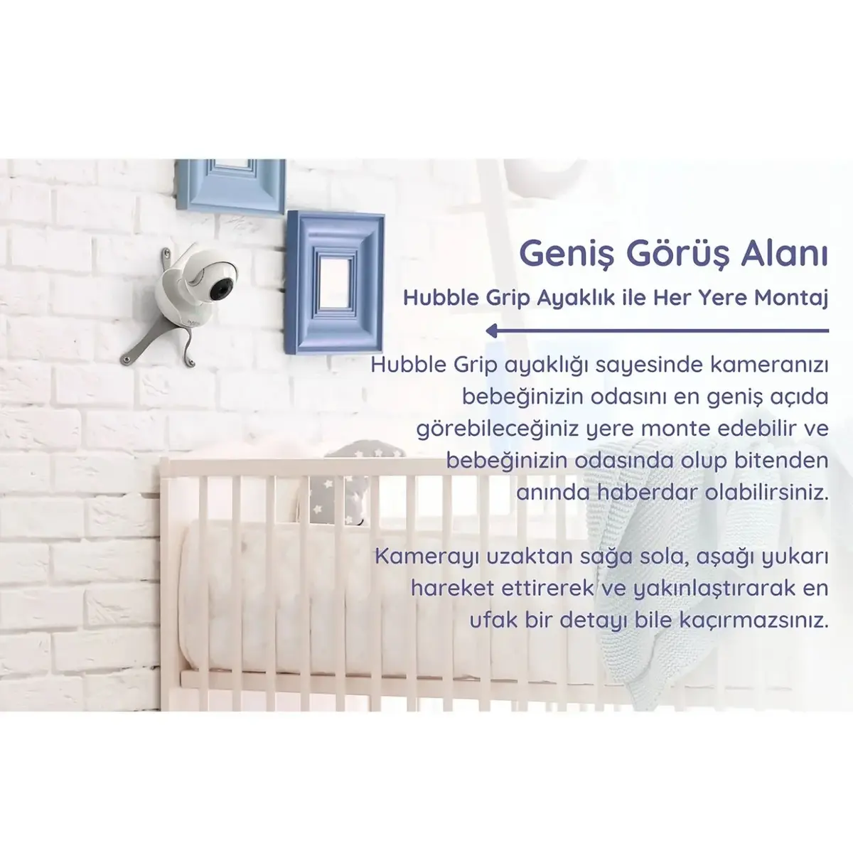 Hubble Nursery Pal  Deluxe 5 inç Dijital Bebek Kamerası