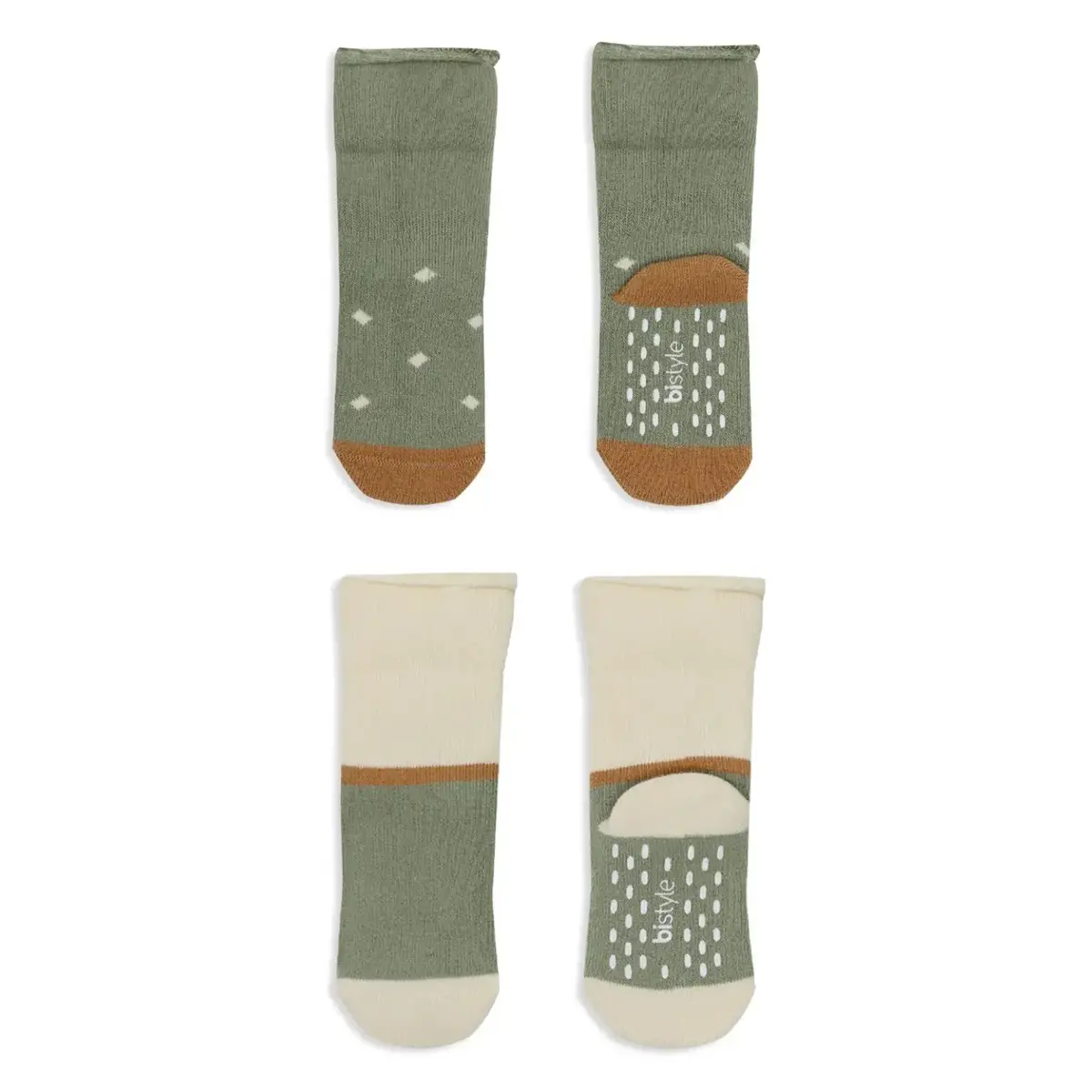 Bistyle Çorap Soket Havlu 2li Kaymaz Point Girl Nil