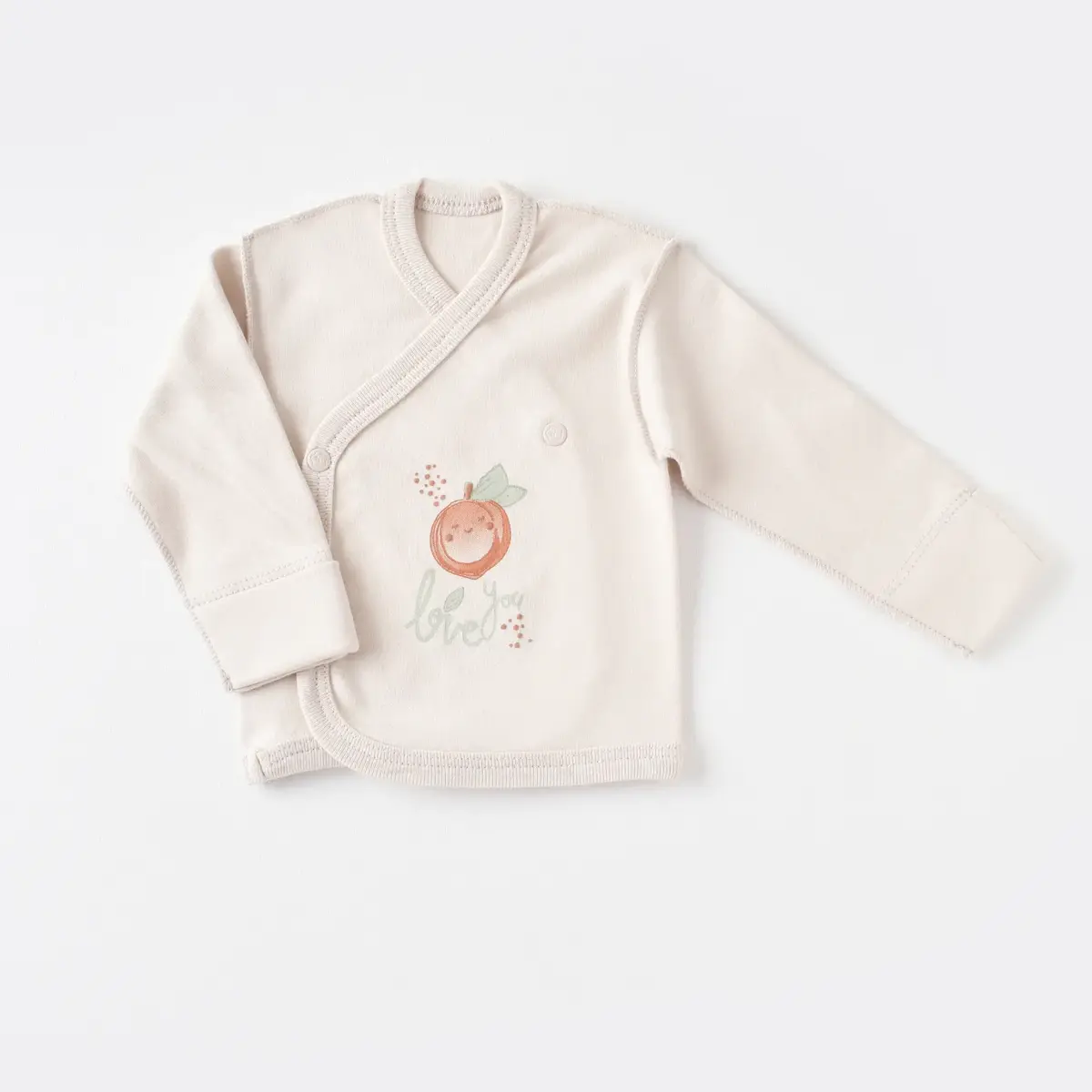 Bibaby Organik Zıbın Takımı Summer Fruit Prematüre Light Cream Caramel