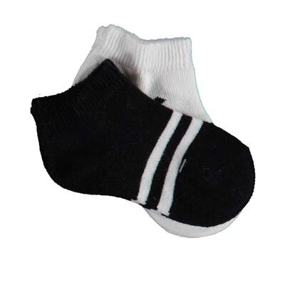 Bibaby Organik Patik Çorap 2li Çizgili Siyah