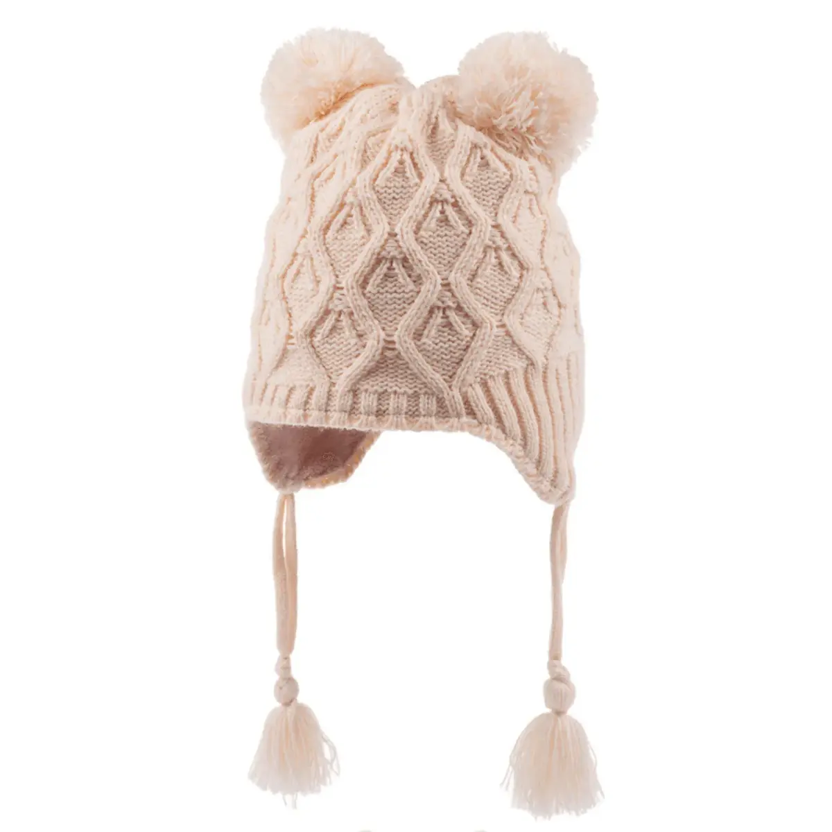 Kitti Atkı Bere Eldiven Takım Pudra