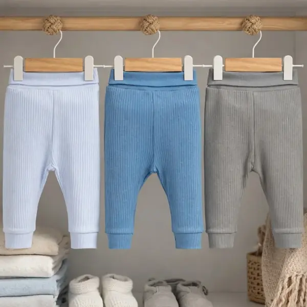 Angeltouch Pantolon Patiksiz Raporlu 3'lü Set -Erkek Bebek 9-12 Ay