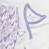 Bibaby Organik Zıbın Takımı Love You Baby Yellow Lavander