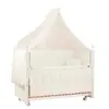 Meltem Smart Kral Beşik 60x120 cm Beyaz - Ekru