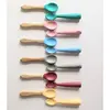 OiOi Nam Nam Kaşık 2li 6+Ay Pinky Pink - Powder Grey