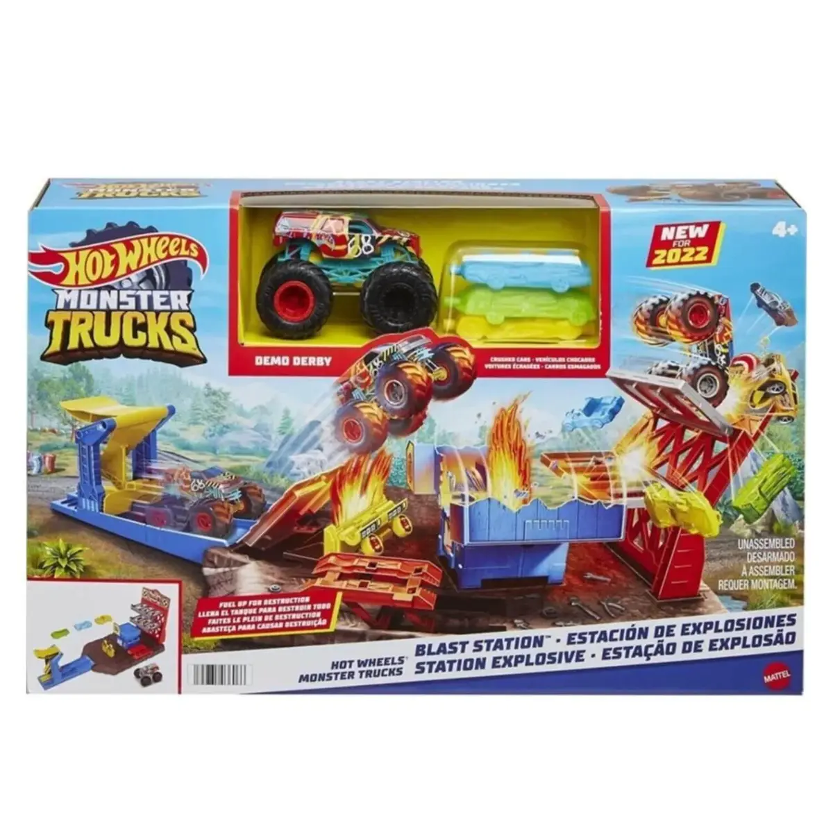 Hot Wheels Monster Trucks Patlama İstasyonu Oyun Seti 