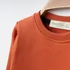 Bebolly Sweatshirt Basic Üç İplik Şardonsuz Kiremit