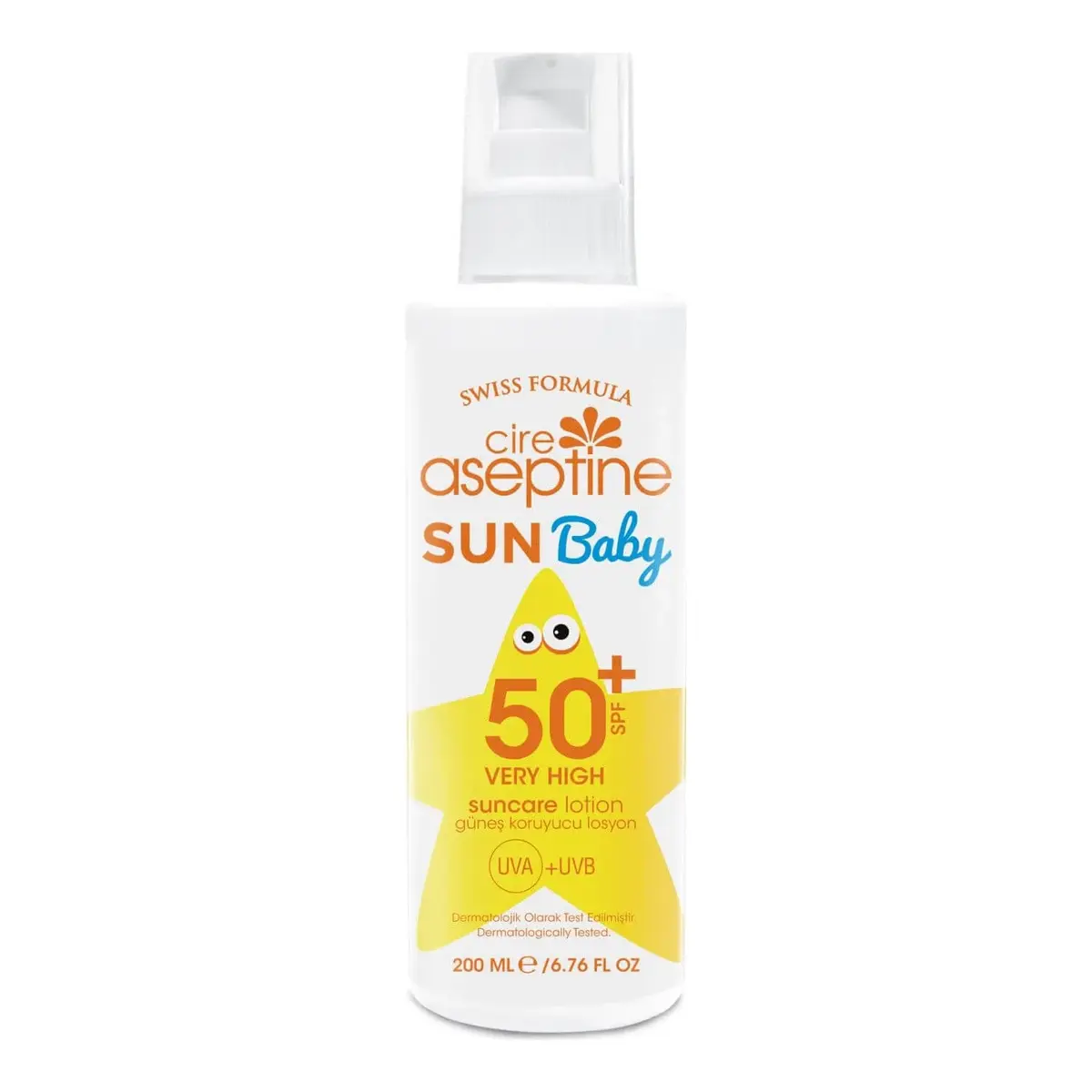 Cire Aseptine Bebek Güneş Koruyucu 50 SPF 200 ml
