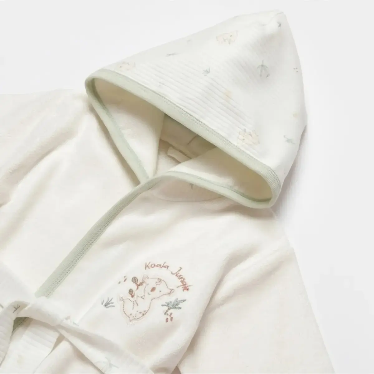 Bibaby Organik Bornoz Takımı Koala Jungle Mint