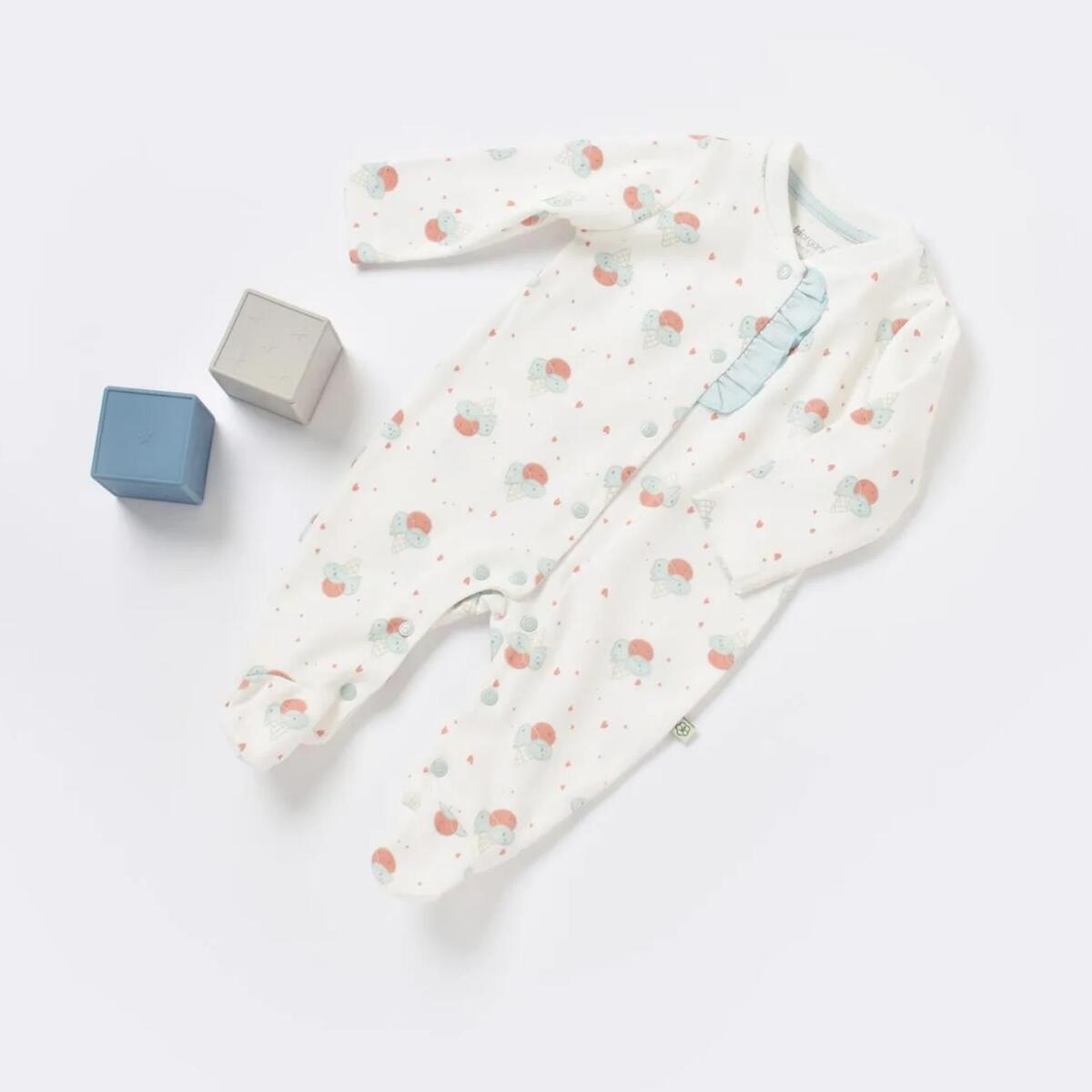 Bibaby Organik Tulum Pretty Ears Bunny Ekru